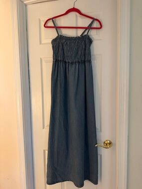 Primark Blue Smocked Maxi Dress